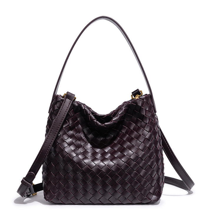 Elegant Woven Leather Shoulder Bag Stornfield