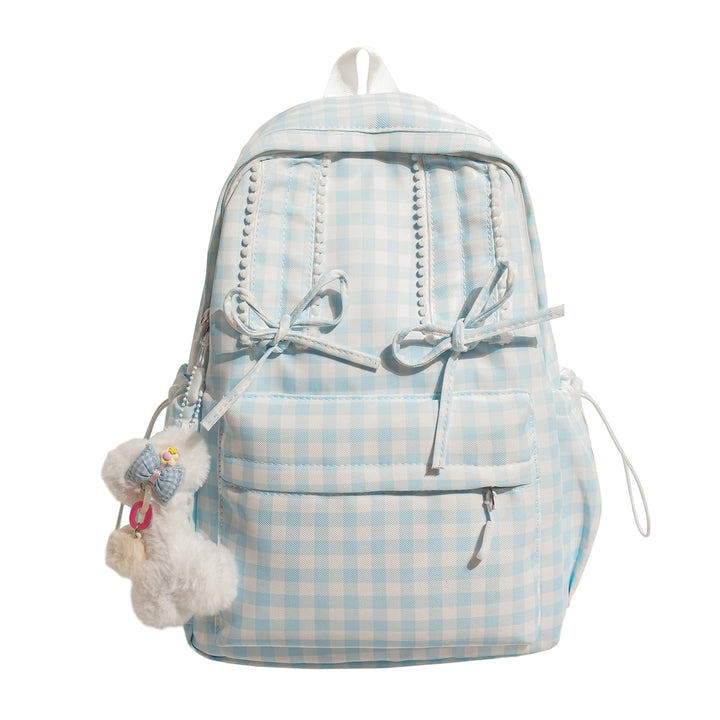 Charming Checked Pattern Backpack Stornfield