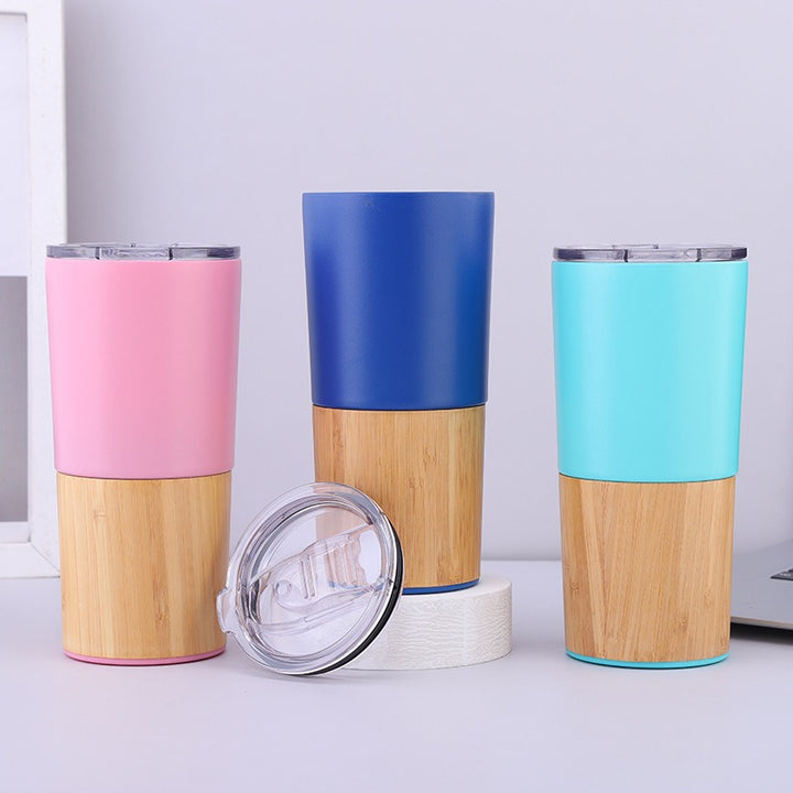 Ladies thermos mug made of eco-friendly bamboo and stainless steel Stornfield