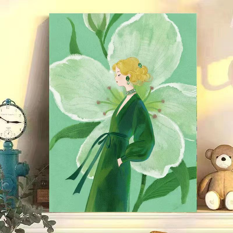 Artistic Floral Illustration Canvas Artwork Stornfield