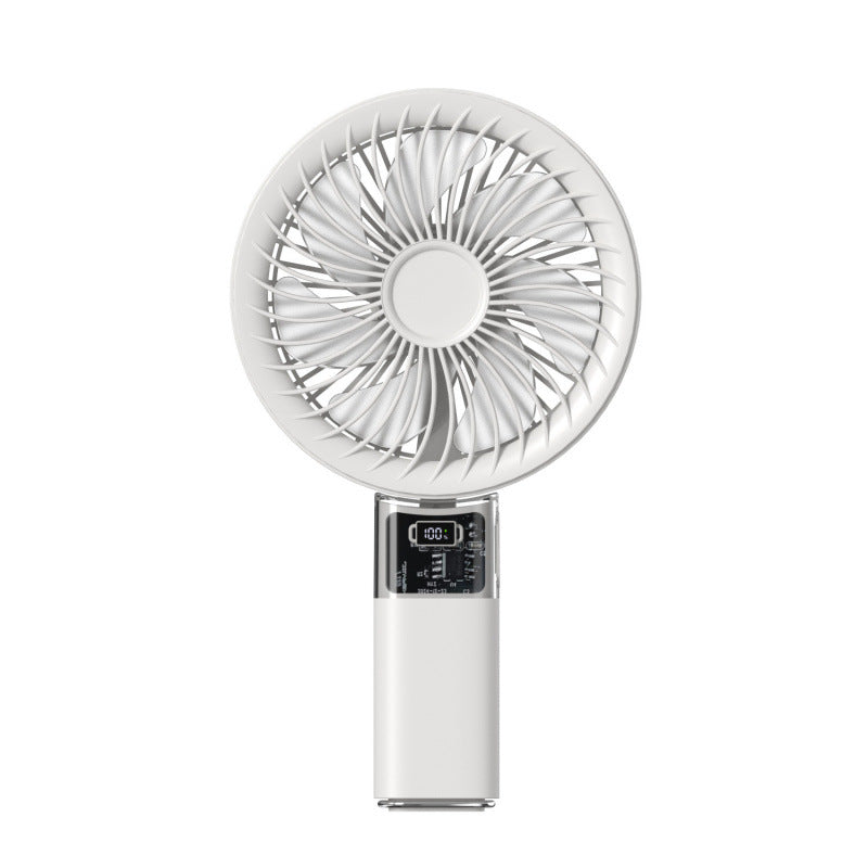 Women portable mini fan with digital display and variable speed control Stornfield