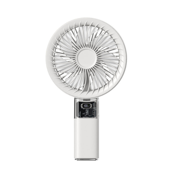 Women portable mini fan with digital display and variable speed control Stornfield