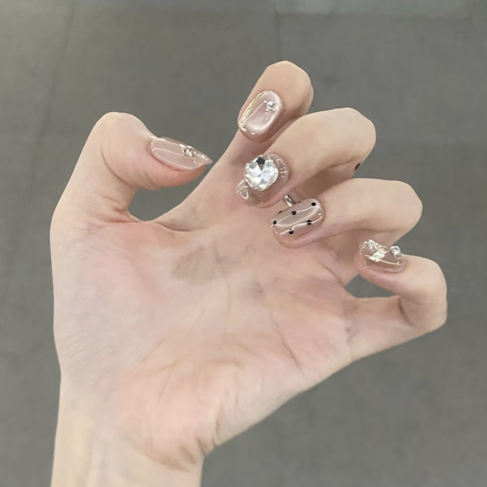 Premium Decorative Press-On Nail Set Stornfield
