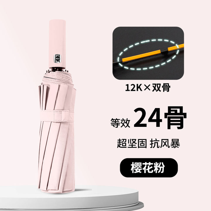 Ladies wind and rain protection umbrella with advanced double structure design Stornfield