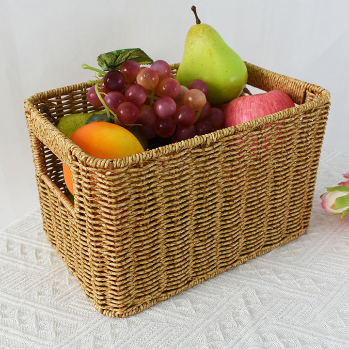 Handcrafted Natural Wicker Storage Basket Stornfield