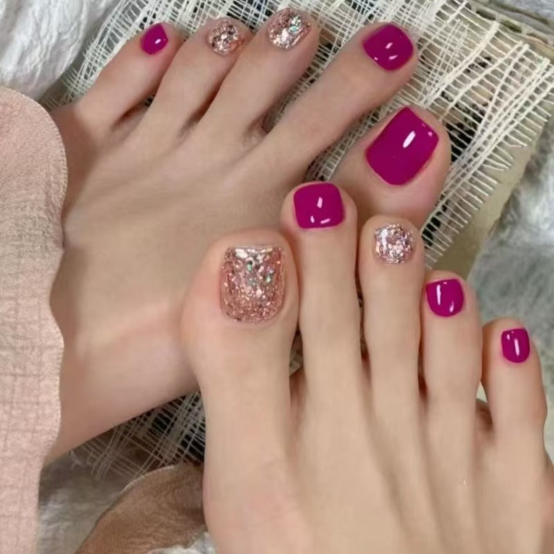 Glamorous Foot Art Nails Stornfield