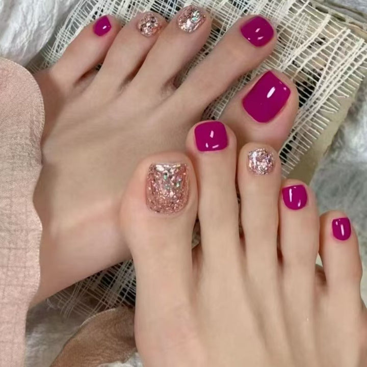 Glamorous Foot Art Nails Stornfield
