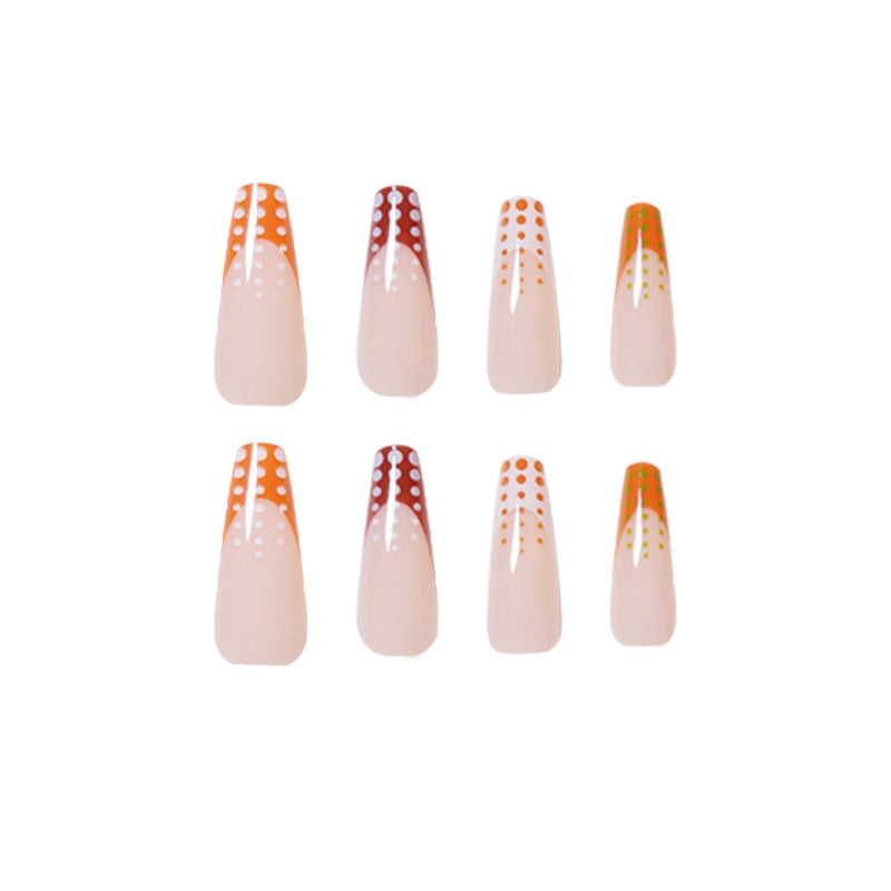 Artful Nail Extensions with Innovative Dot Design Stornfield