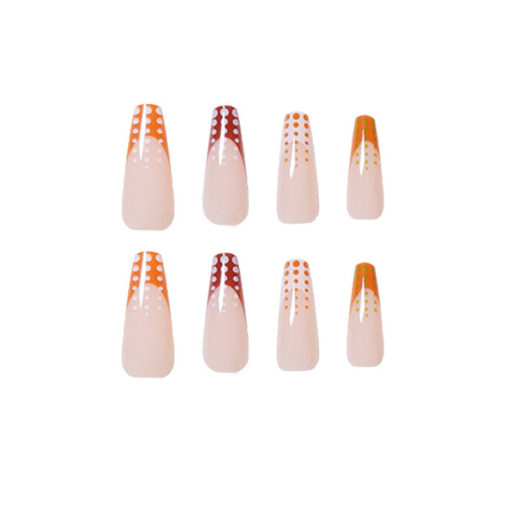 Artful Nail Extensions with Innovative Dot Design Stornfield