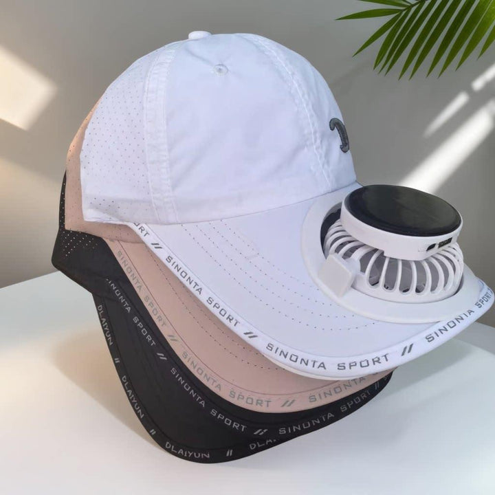 Multifunctional Basketball Cap with Removable Solar Fan and Adjustable Brim Stornfield