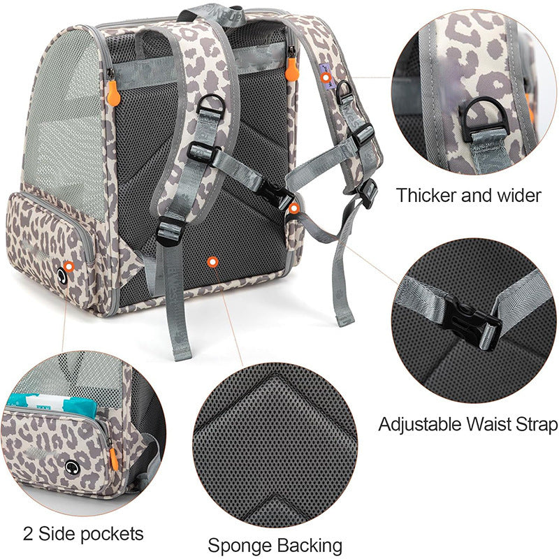 Pet Backpack with Breathable Mesh Inserts Stornfield