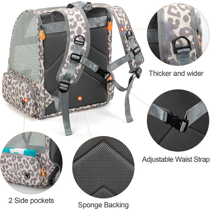Pet Backpack with Breathable Mesh Inserts Stornfield