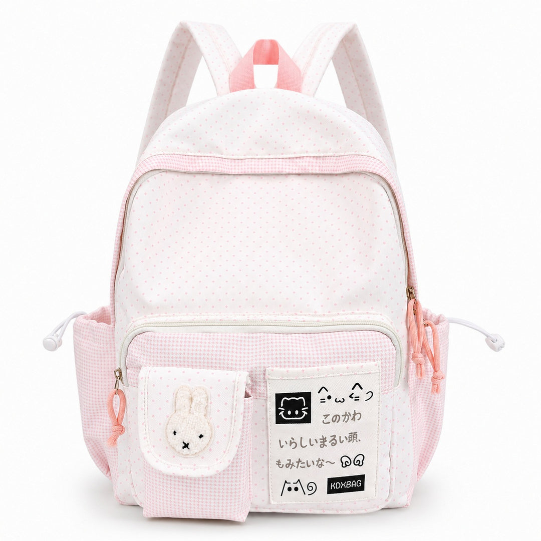 Playful Polka Dot Patterned Backpack Stornfield