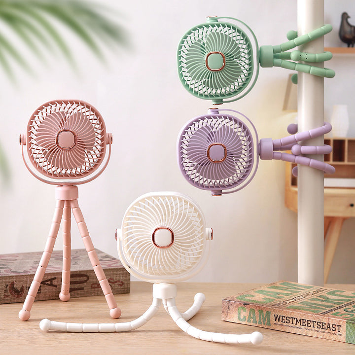 Unisex Mini-Portable Fan with Flexible Mount Stornfield