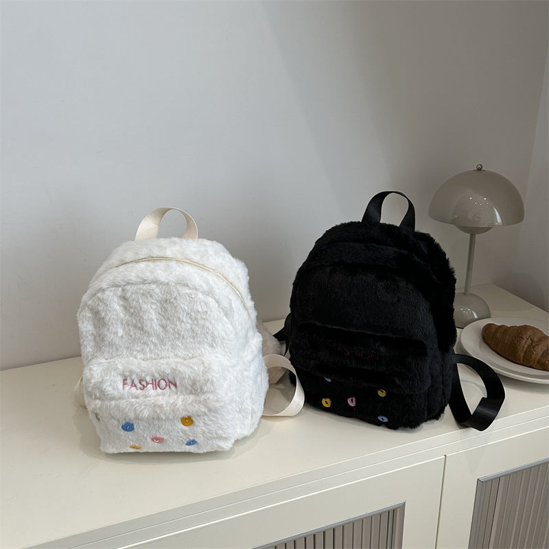 Plush backpack with playful design Stornfield