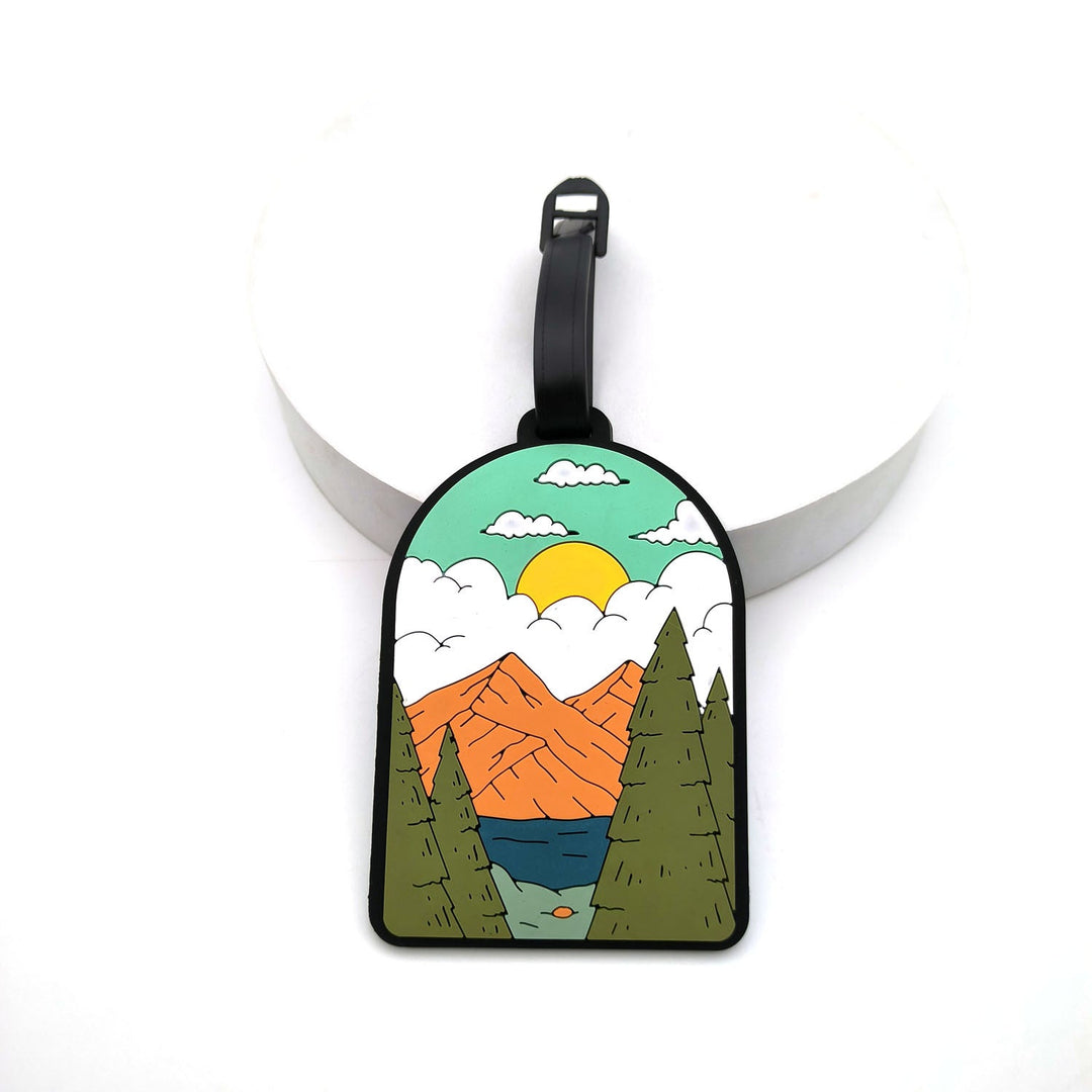 illustrated scenic silicone luggage tag Stornfield