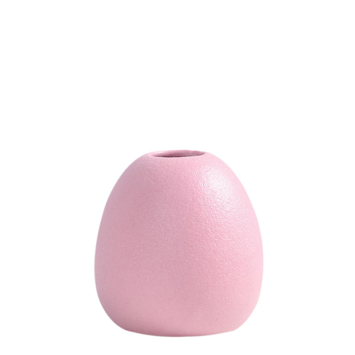 Contemporary Egg-Shaped Ceramic Flower Vase Stornfeild