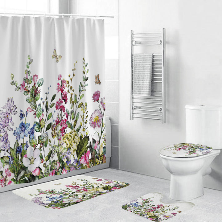 Leafy Botanical Themed Bathroom Ensemble Stornfield
