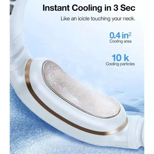 Unisex one size ergonomic bladeless neck air cooler with adjustable turbine vents Stornfield
