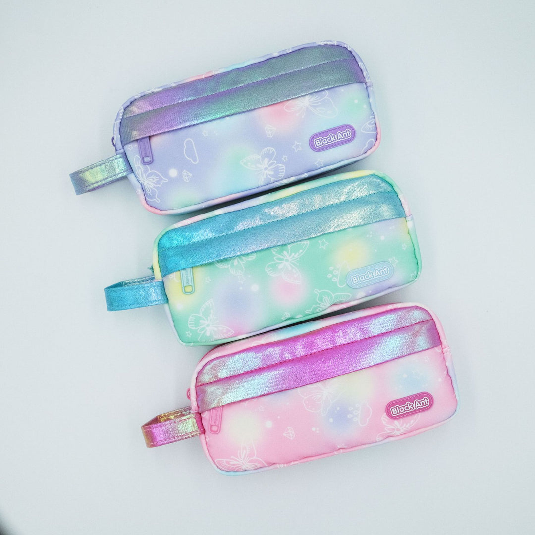 Colorful Butterfly Print Pencil Case