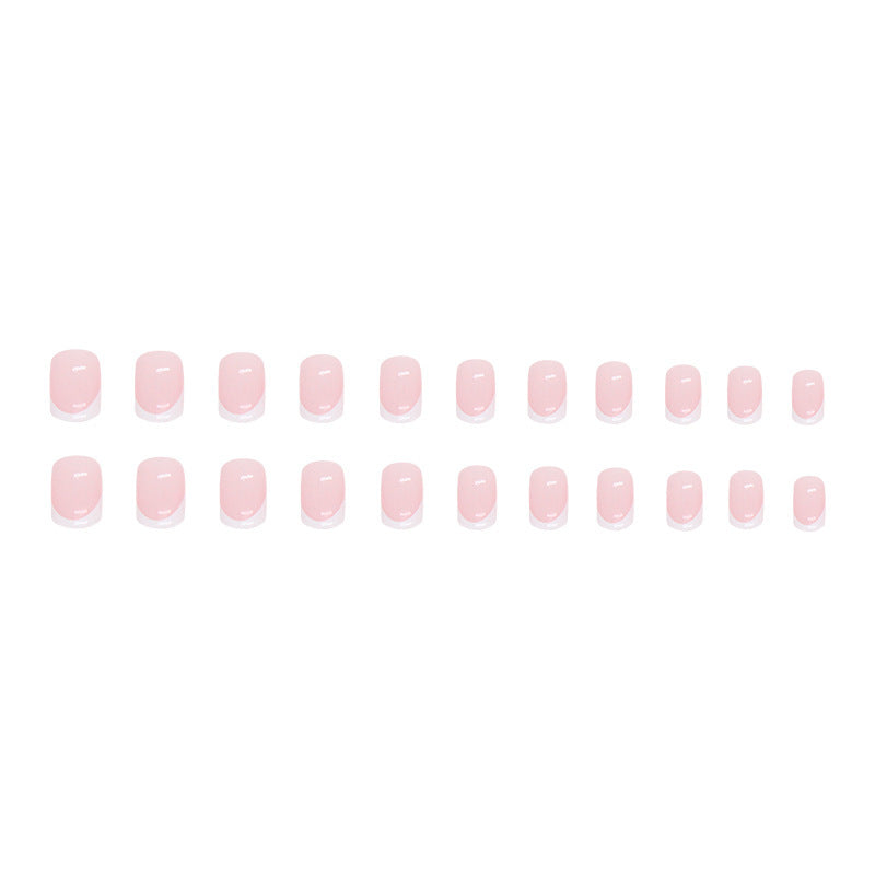 Elegant French Tip Acrylic Nail Set Stornfield