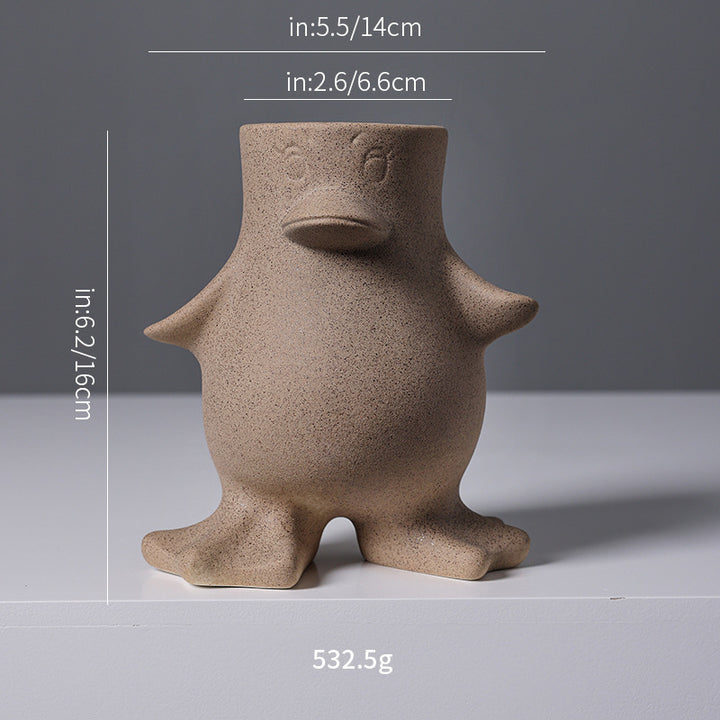 Creative Ceramic Duck Planter