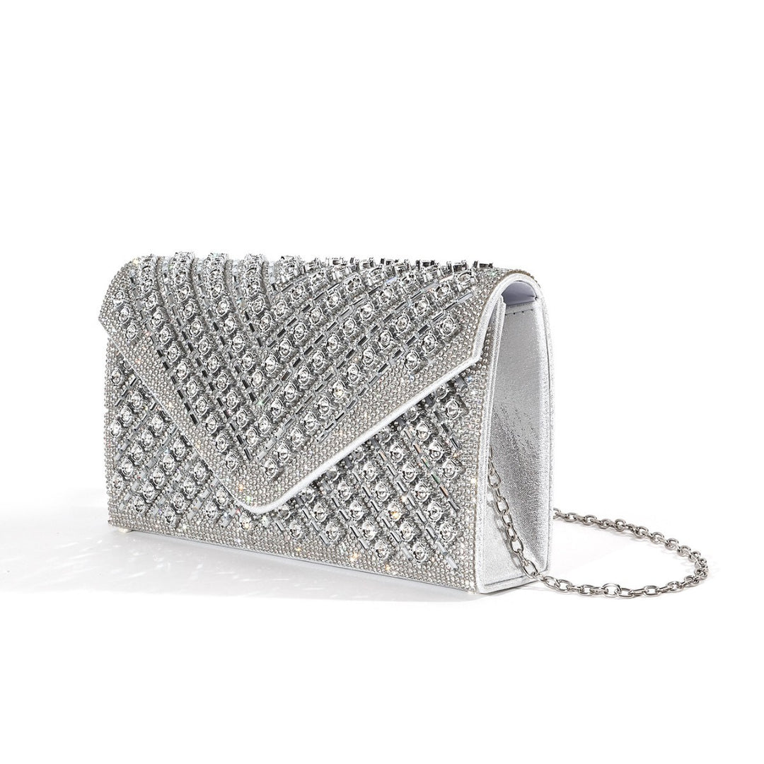 Crystal-Embellished Evening Clutch