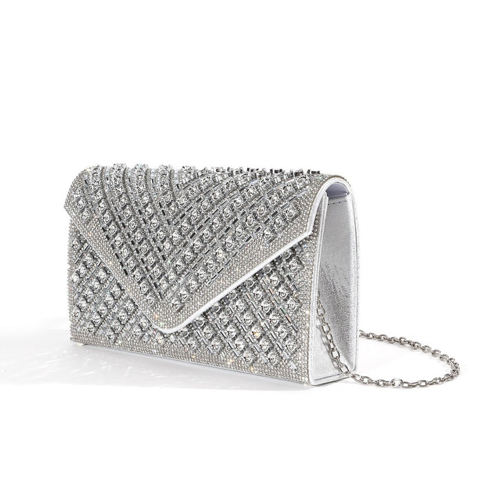 Crystal-Embellished Evening Clutch