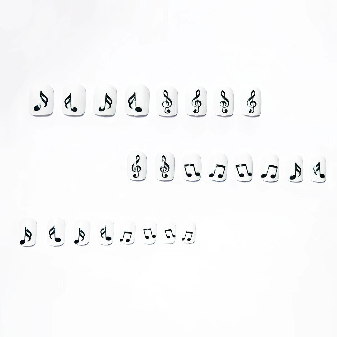 Artificial nails with music motif Stornfield