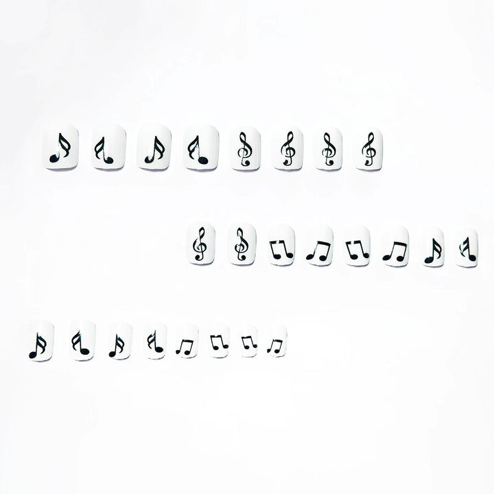 Artificial nails with music motif Stornfield