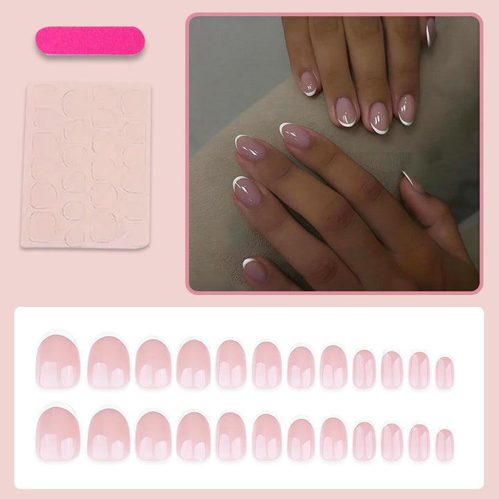 Nail set with elegant French design Stornfield