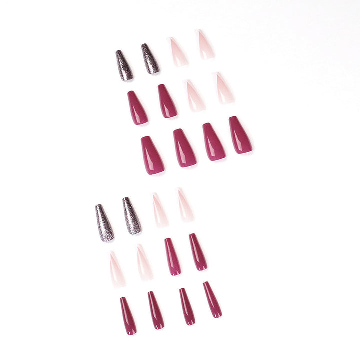 Artful Nail Extensions with Glamorous Glitter Effects Stornfield
