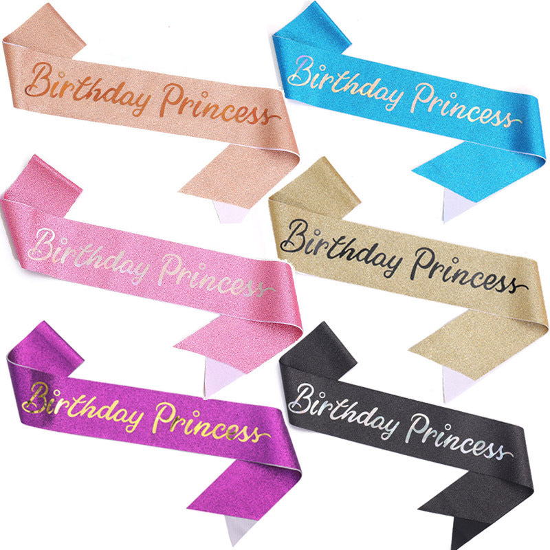 Women's Glittering Birthday Sash Stornfield