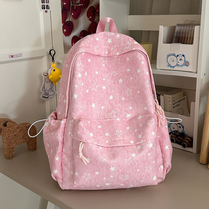 Stylish Star-Embellished Backpack Stornfield