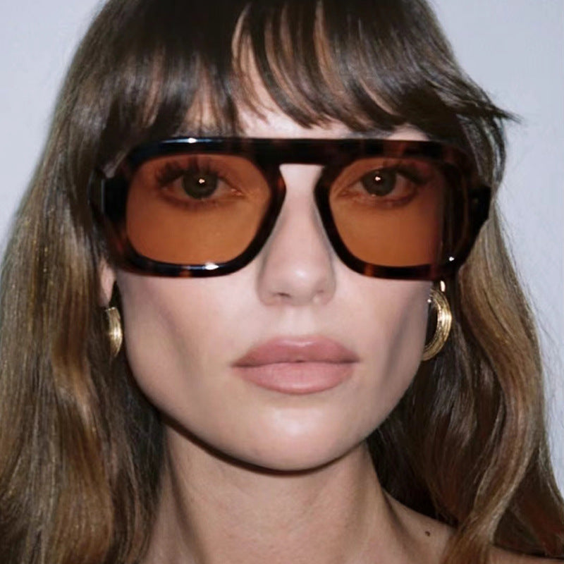 Women's modern oversized sunglasses in angular design Stornfield