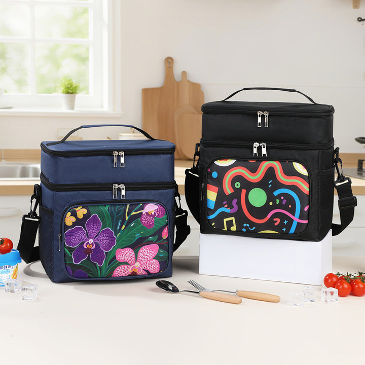 Insulated Floral Print Lunch Cooler Bag Stornfield