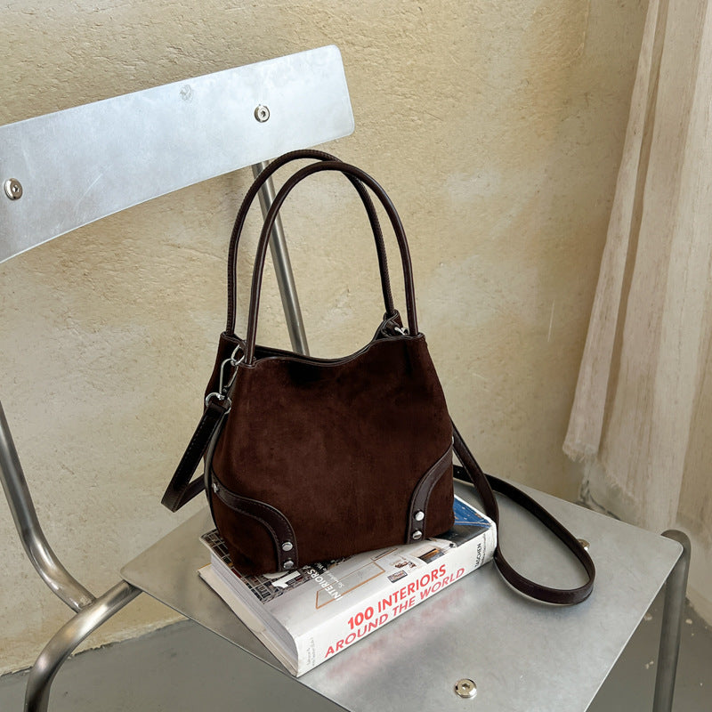 Suede Craft Handbag