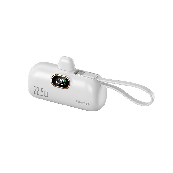 Power bank with integrated charging cable Stornfield