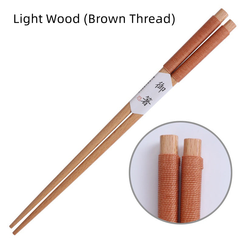 Japanese Handcrafted Wooden Chopsticks with Decorative Thread | Stornfield