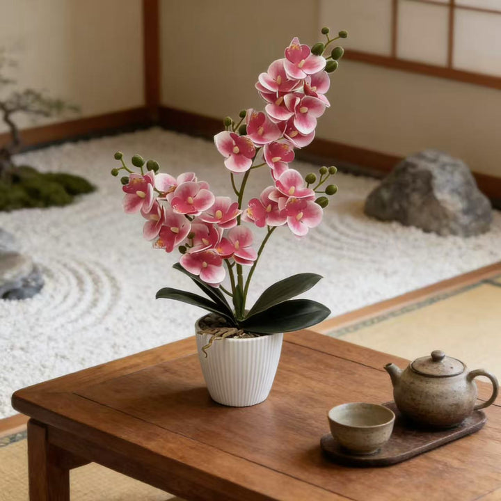 Lifelike Orchid Floral Arrangement