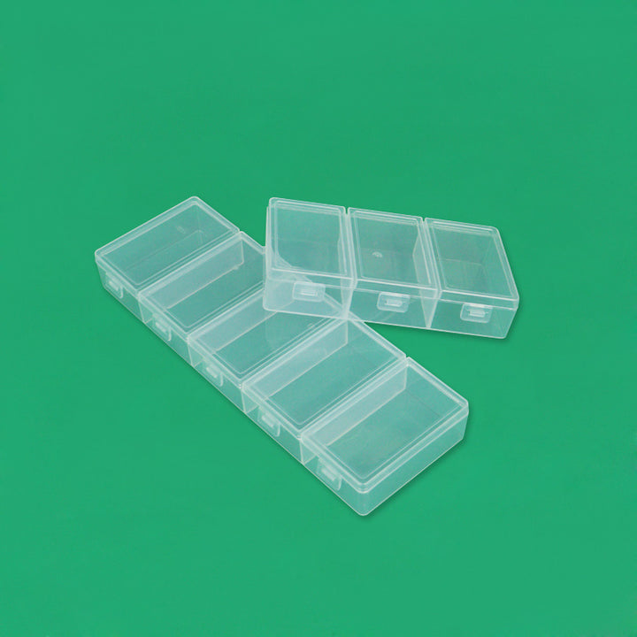 Multi-Compartment Clear Craft Storage Box Stornfield