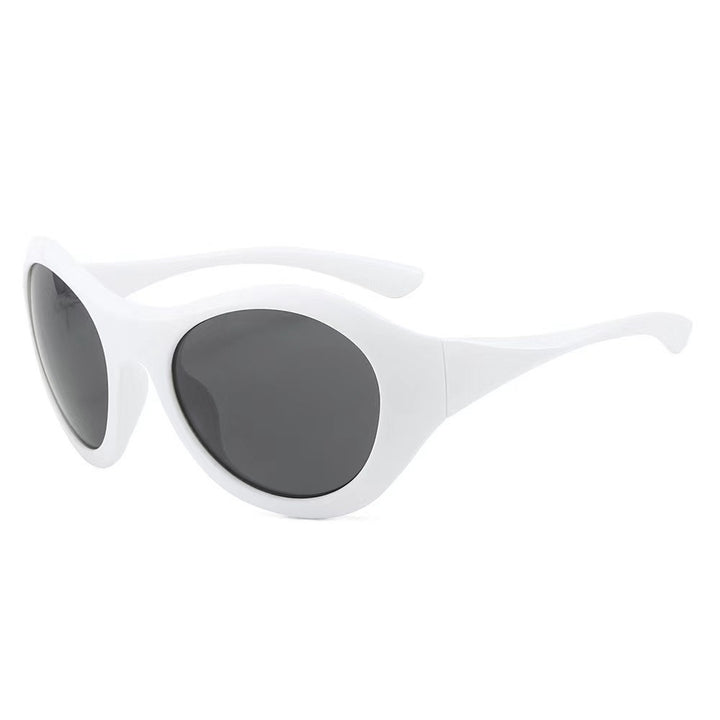 Ladies Fashion Oval Sunglasses with Transparent Frame Stornfield
