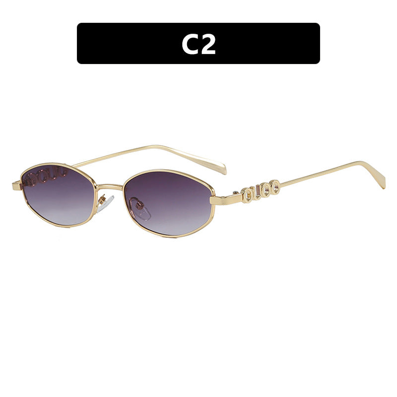 Women’s fashionable sunglasses with elegant stainless steel frame and UV protection Stornfield