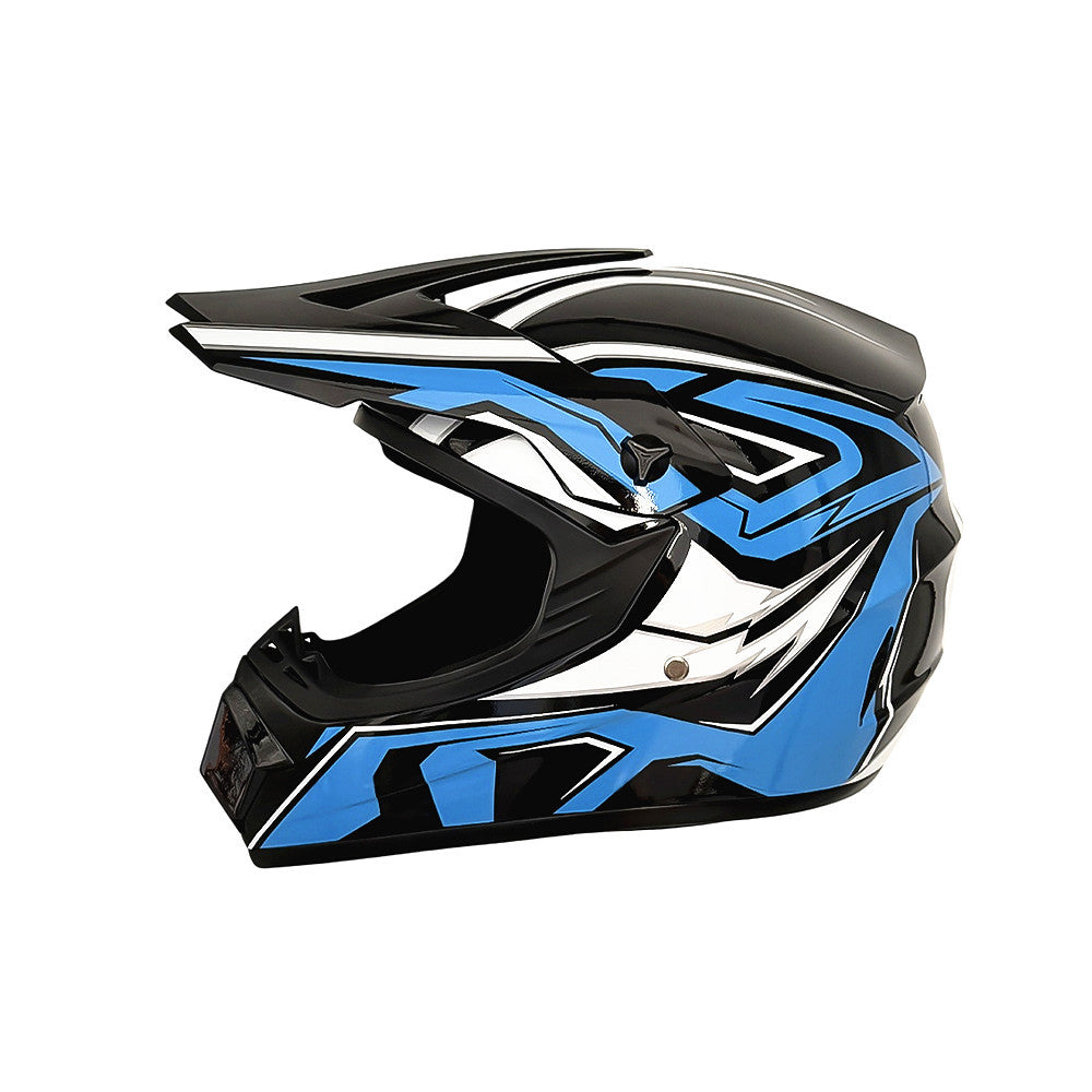 full-face motocross helmet with extended visor and reinforced chin guard Stornfield