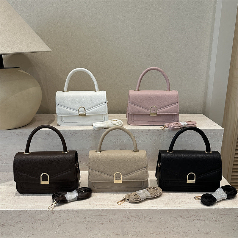 Elegant Structured Handheld Satchel