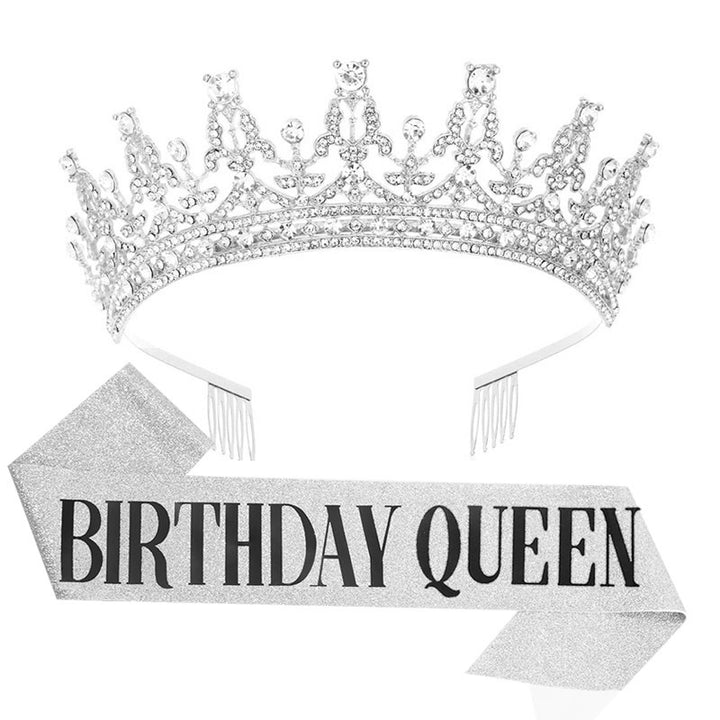 Women's Sparkling Crown and Sash Set Stornfield