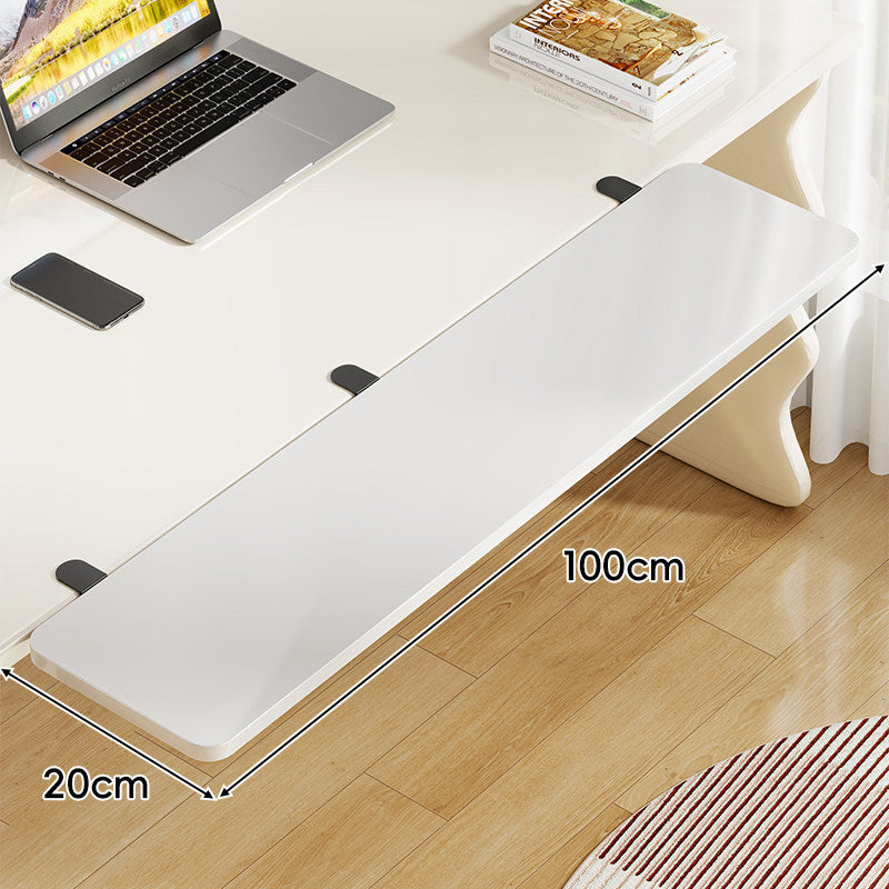 Under-Desk Sliding Keyboard Tray and Desk Extender with Smooth Glide Mount
