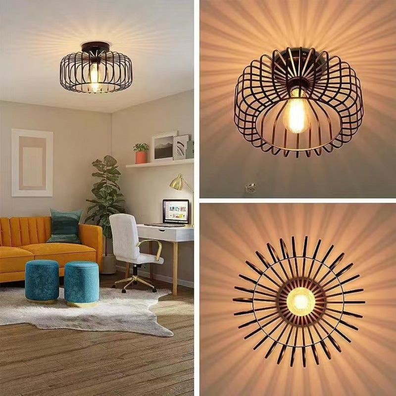 Industrial Style Ceiling Light Fixture