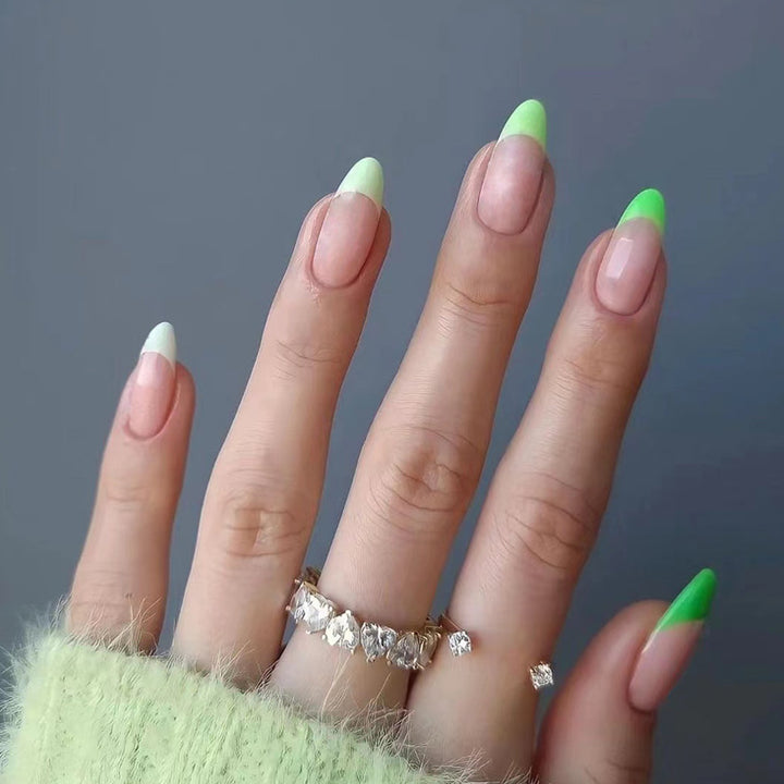 Artful nail extensions with trendy ombre color Stornfield