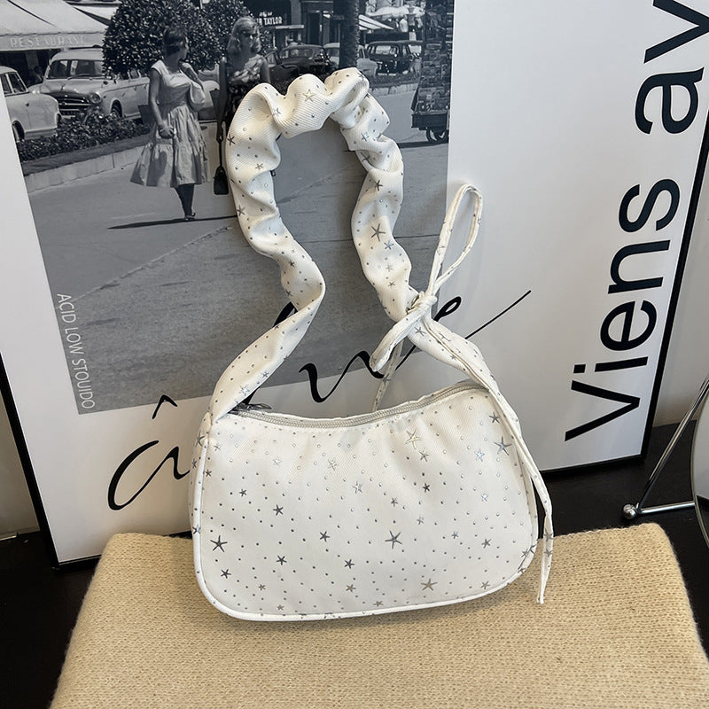 Star-Patterned Mini Handbag